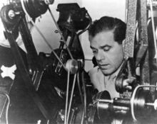 Editing film as Major during World War II
